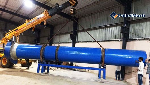 rotary drum dryer installation